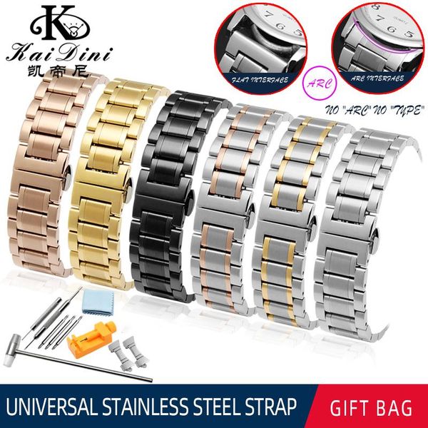watch bands universal stainless steel wristband 14mm 16mm 17mm 18mm 19mm 20mm 21mm 22mm 23mm 24mm 26mm size width, Black;brown
watch bands universal stainless steel wristband 14mm 16mm 17mm 18mm 19mm 20mm 21mm 22mm 23mm 24mm 26mm size width, Black;brown