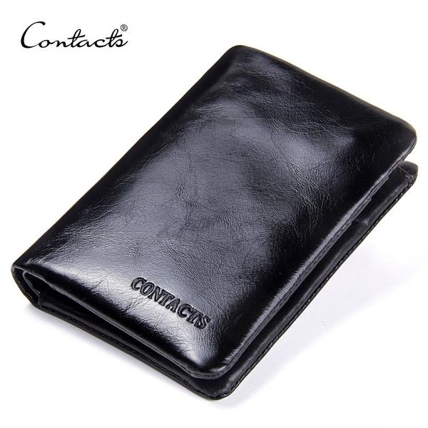 wallets contact's genuine leather oil wax men's wallet black short for men portomonee male card holder carteira masculina walet, Red;black
wallets contact's genuine leather oil wax men's wallet black short for men portomonee male card holder carteira masculina walet, Red;black