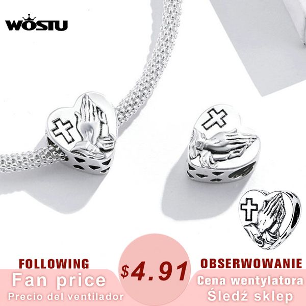 wostu heart & cross charm 925 sterling silver pray for love pendant fit original bracelet necklace for women jewelry ctc317 q0531, Black
wostu heart & cross charm 925 sterling silver pray for love pendant fit original bracelet necklace for women jewelry ctc317 q0531, Black