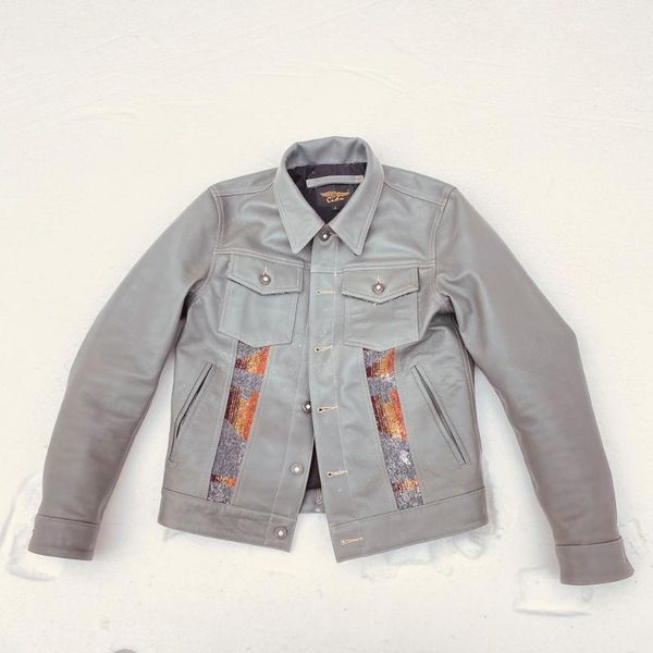 men's leather & faux cdj-32 rockcanroll read description super quality coat genuine cow outerwear cowhide stylish jacket, Black
men's leather & faux cdj-32 rockcanroll read description super quality coat genuine cow outerwear cowhide stylish jacket, Black