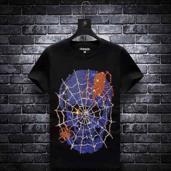 fashion t shirt summer short sleeve brand modal daily thin black round neck diamond slim, White;black
fashion t shirt summer short sleeve brand modal daily thin black round neck diamond slim, White;black
