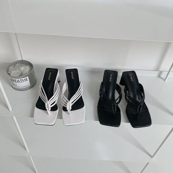 dress shoes narrow band knitted clip toe sandals women strange med high heels flip flops femme brief comfy square roman sandalias mujer, Black
dress shoes narrow band knitted clip toe sandals women strange med high heels flip flops femme brief comfy square roman sandalias mujer, Black