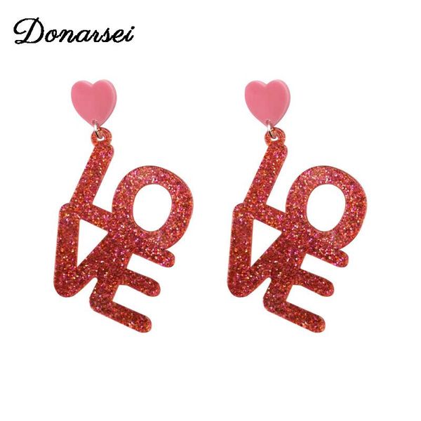 dangle & chandelier donarsei 2021 fashion glitter letter love acrylic drop earrings for women pink color heart jewelry gift, Silver
dangle & chandelier donarsei 2021 fashion glitter letter love acrylic drop earrings for women pink color heart jewelry gift, Silver