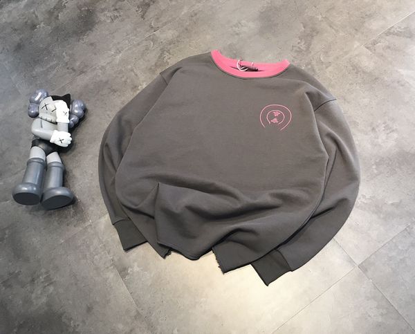 horseshoe alphabet printed stickers autumn new color blocking round neck pullover long sleeve large loose fashion coat, Black
horseshoe alphabet printed stickers autumn new color blocking round neck pullover long sleeve large loose fashion coat, Black