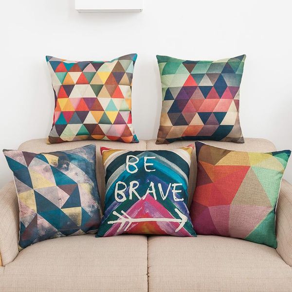 cushion/decorative pillow geometry triangle pattern cushion cover colorful flax linen throw case home sofa decorative pillowcase textiles
cushion/decorative pillow geometry triangle pattern cushion cover colorful flax linen throw case home sofa decorative pillowcase textiles