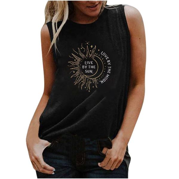 camisoles & tanks sun moon printing vest vintage women's o-neck sleeveless casual loose debardeur harajuku summer fashion gilet femme, Black;white
camisoles & tanks sun moon printing vest vintage women's o-neck sleeveless casual loose debardeur harajuku summer fashion gilet femme, Black;white
