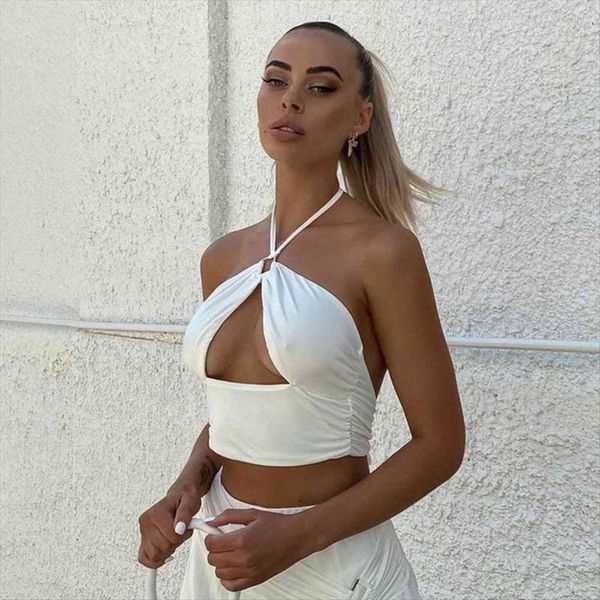 y2k crop halter women cami solid hollow out sleeveless open back rave strappy cross club camisole vest, White
y2k crop halter women cami solid hollow out sleeveless open back rave strappy cross club camisole vest, White