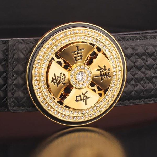 belts good fortune buckle designer men belt leather cinto masculino 3.8cm wide male waistband ceinture homme, Black;brown
belts good fortune buckle designer men belt leather cinto masculino 3.8cm wide male waistband ceinture homme, Black;brown