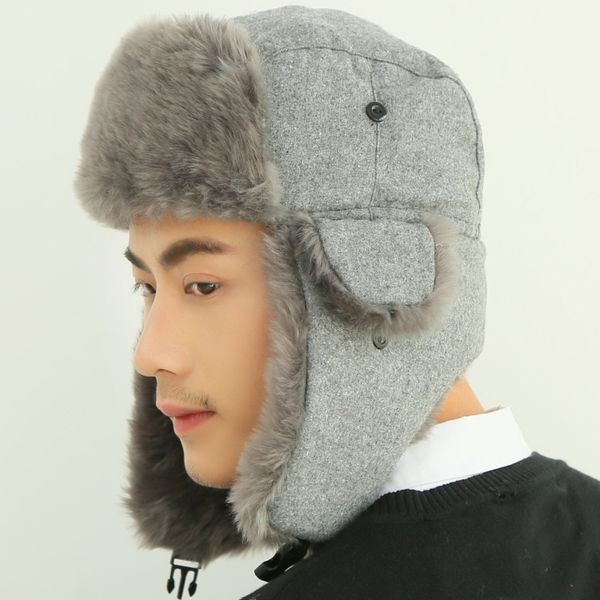 bomber hat russian cap thick warm men women winter hat ear flap ski snow trapper cap men russian ushanka fur hats for men, Blue;gray
bomber hat russian cap thick warm men women winter hat ear flap ski snow trapper cap men russian ushanka fur hats for men, Blue;gray