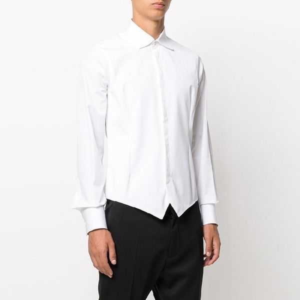 men's casual shirts fashion personalized customization large size short slim long sleeve cotton shirt, White;black
men's casual shirts fashion personalized customization large size short slim long sleeve cotton shirt, White;black