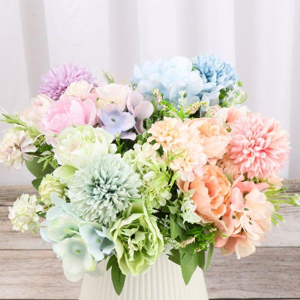 hydrangea flowers artificial bouquet valentine's day gifts silk blooming fake peony bridal hand flower roses wedding party
hydrangea flowers artificial bouquet valentine's day gifts silk blooming fake peony bridal hand flower roses wedding party