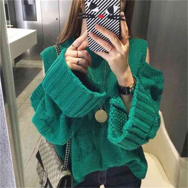 off shoulder solid loose women sweater o-neck long sleeve pullovers knitted korean fashion sueter mujer c654 210527, White
off shoulder solid loose women sweater o-neck long sleeve pullovers knitted korean fashion sueter mujer c654 210527, White