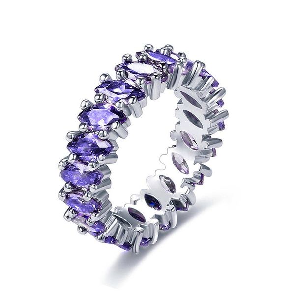 wedding rings fashion silver plated elegant purple crystal ring for women trendy party female, Slivery;golden
wedding rings fashion silver plated elegant purple crystal ring for women trendy party female, Slivery;golden