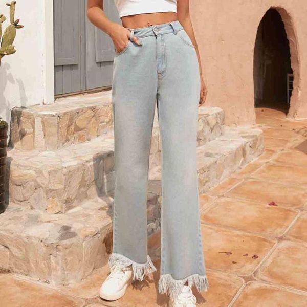 women's jeans casual women tassel denim long pants 2021 summer zipper trousers slim comfortable loose lady female, Blue
women's jeans casual women tassel denim long pants 2021 summer zipper trousers slim comfortable loose lady female, Blue