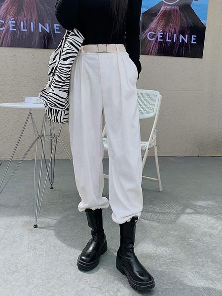 women's pants & capris boot white corduroy autumn and winter leggings loose thin, Black;white
women's pants & capris boot white corduroy autumn and winter leggings loose thin, Black;white