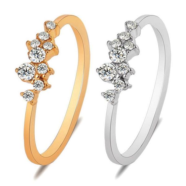 wedding rings fashion women ring finger jewelry electroplated 18k yellow gold diamond rhinestone crystal 6/7/8/9/10 size, Slivery;golden
wedding rings fashion women ring finger jewelry electroplated 18k yellow gold diamond rhinestone crystal 6/7/8/9/10 size, Slivery;golden