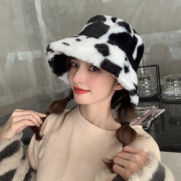 wide brim hats winter cow print bucket for women trendy foldable floppy fisherman caps casual warm faux fur, Blue;gray
wide brim hats winter cow print bucket for women trendy foldable floppy fisherman caps casual warm faux fur, Blue;gray