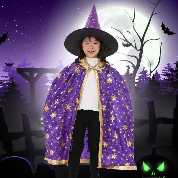 halloween costume satin cape with hat for kids boys wizard and girls witch cosplay child drs up ghost cloth 2021 party
halloween costume satin cape with hat for kids boys wizard and girls witch cosplay child drs up ghost cloth 2021 party