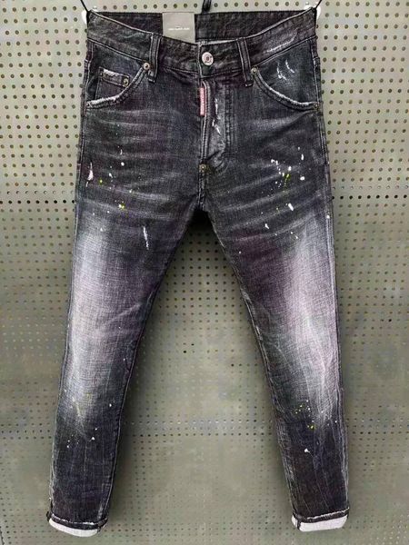 men's jeans 2021 spring and summer men's/women's washed simple comfortable black ink splashed micro stretch pants, Blue
men's jeans 2021 spring and summer men's/women's washed simple comfortable black ink splashed micro stretch pants, Blue