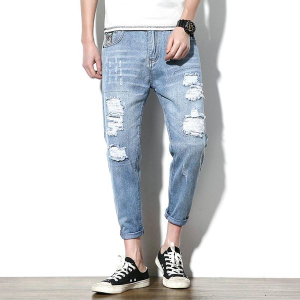 large size loose jeans men's hole fashion ankle length jeans men's cotton slim new slim casual size 28-44, Blue
large size loose jeans men's hole fashion ankle length jeans men's cotton slim new slim casual size 28-44, Blue