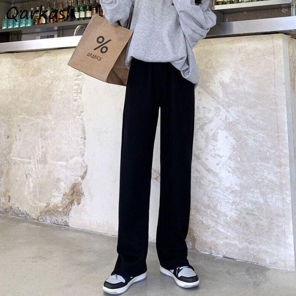 women's pants & capris women full length wide leg casual trousers female lazy all-match basic side zippers cool elastic waist solid hig, Black;white
women's pants & capris women full length wide leg casual trousers female lazy all-match basic side zippers cool elastic waist solid hig, Black;white