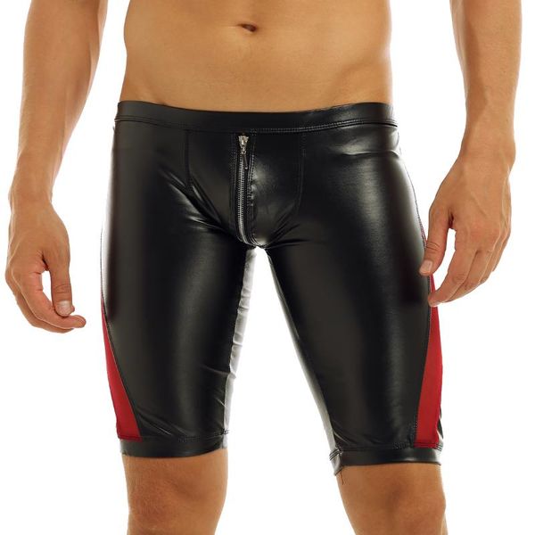 pants men faux leather zipper crotch mesh see-through splice low waist slim fit tight boxer shorts sport bottoms clubwear, White;black
pants men faux leather zipper crotch mesh see-through splice low waist slim fit tight boxer shorts sport bottoms clubwear, White;black