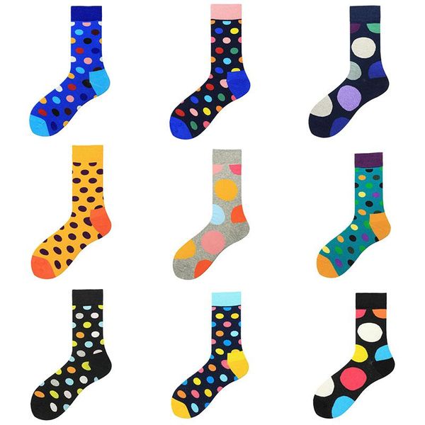 men's socks fashionable 1 pairs hard-wearing mens polka dot spots bright gift, Black
men's socks fashionable 1 pairs hard-wearing mens polka dot spots bright gift, Black