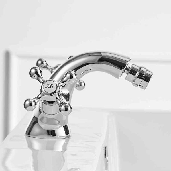 

bathroom sink faucets chrome bidet faucet two ceramic swivel handles water brass single hole deck mounted mixer tap 7313 9qlj