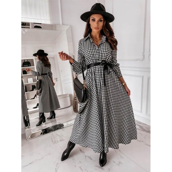 casual dresses women lapel long sleeves lattice dress elegant belt corset lace swing temperament women's spring autumn, Black;gray
casual dresses women lapel long sleeves lattice dress elegant belt corset lace swing temperament women's spring autumn, Black;gray