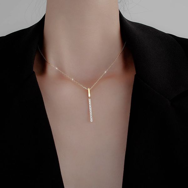 boutique jewelry a word necklace light luxury niche design feeling necklace chain female contracted wind senior feeling clavicle temperament, Silver
boutique jewelry a word necklace light luxury niche design feeling necklace chain female contracted wind senior feeling clavicle temperament, Silver
