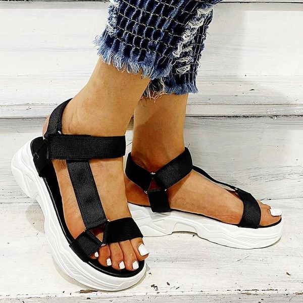 sandals fashion platform for women 2021 summer sports round toe flat shoes ladies solid color open beach, Black
sandals fashion platform for women 2021 summer sports round toe flat shoes ladies solid color open beach, Black