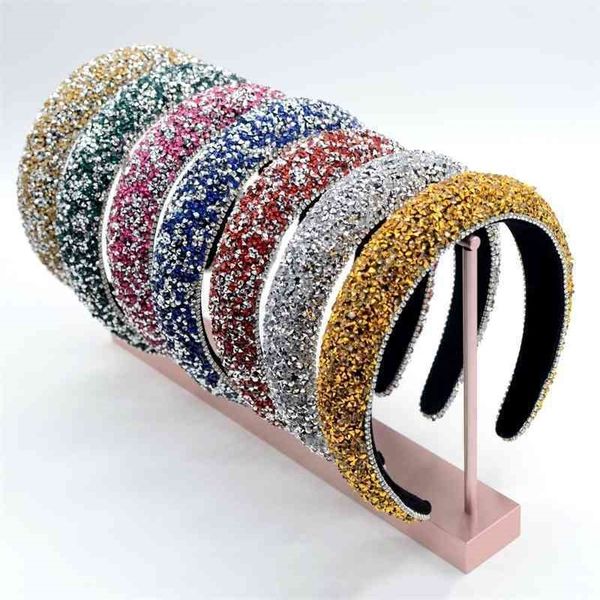 korea new full baroque sea sponge diamond korean version of the wide water drill headband, Black;brown
korea new full baroque sea sponge diamond korean version of the wide water drill headband, Black;brown