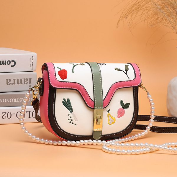 bag fashion 2021 summer bags pearl chain handbag one-shoulder new embroidery mini messenger women's hhanj 
bag fashion 2021 summer bags pearl chain handbag one-shoulder new embroidery mini messenger women's hhanj