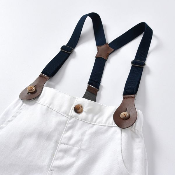 children's trousers cotton washing yarn card adjustable strap pants, Blue 
children's trousers cotton washing yarn card adjustable strap pants, Blue
