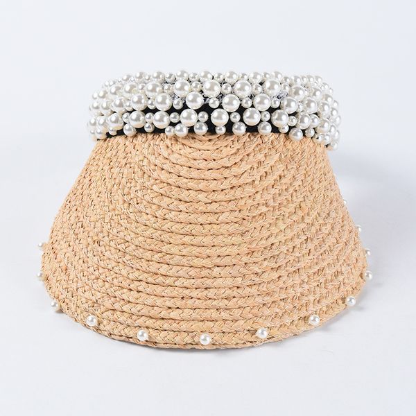 2021 new fashion hand-stitched pearl raffia sun hats female beach hat without summer caps for women 6q1a, Blue;gray
2021 new fashion hand-stitched pearl raffia sun hats female beach hat without summer caps for women 6q1a, Blue;gray