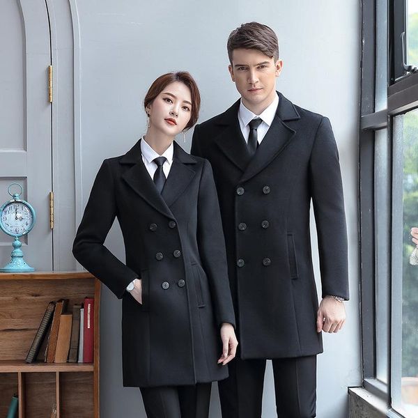 women's wool & blends men's and suits in spring, Black