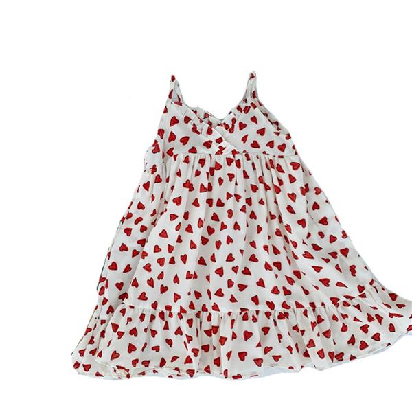 new baby girls dress love heart print ruffles sleeveless a-line dress outfits 3-8y, White
new baby girls dress love heart print ruffles sleeveless a-line dress outfits 3-8y, White