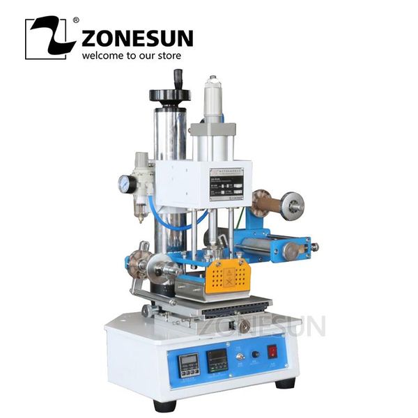 

craft tools zy-819h-2 auto industrial foil stamping machine,leather logo/wood marks/name card branding embossor 220v