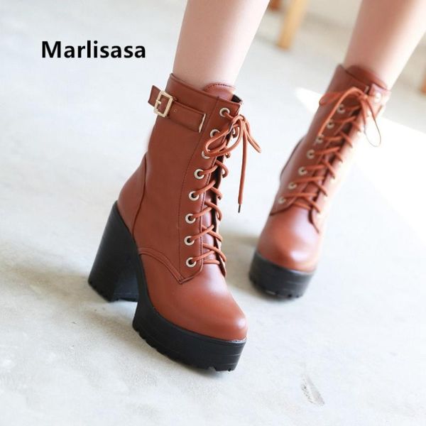 boots marlisasa lady classic black lace up autumn heel women cute sweet brown fashion winter g6017
boots marlisasa lady classic black lace up autumn heel women cute sweet brown fashion winter g6017