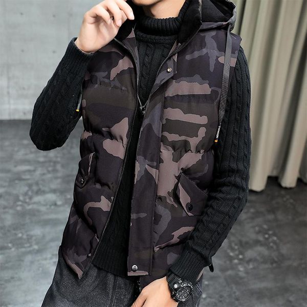 men's lightweight pgrapher vests hooded coat men sleeveless warm vest cotton-padded men's vest man winter sleeveless jacket, Black;white
men's lightweight pgrapher vests hooded coat men sleeveless warm vest cotton-padded men's vest man winter sleeveless jacket, Black;white