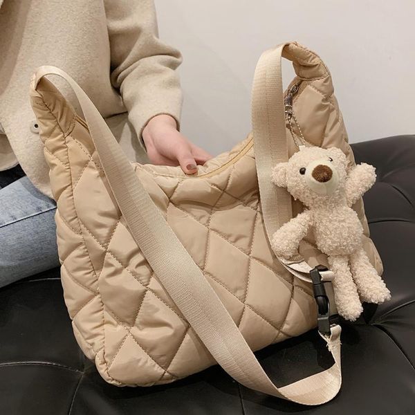 shoulder bags big plaid nylon women 2021 casual handbags purse with bear toy designer crossbody bag wide strap
shoulder bags big plaid nylon women 2021 casual handbags purse with bear toy designer crossbody bag wide strap