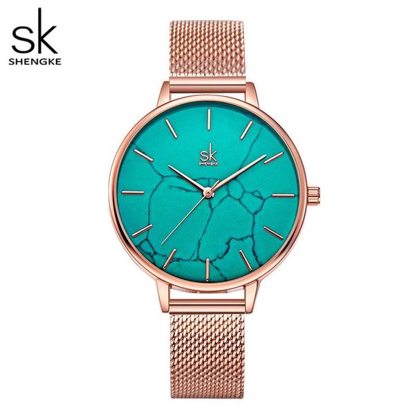 wristwatches shengke romantic women watch green lake crack creative dial leather band quart clock gf gift, Slivery;brown
wristwatches shengke romantic women watch green lake crack creative dial leather band quart clock gf gift, Slivery;brown