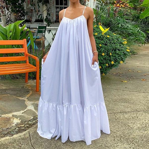 casual dresses women halter maix dress solid backless holiday beach style plus size, Black;gray
casual dresses women halter maix dress solid backless holiday beach style plus size, Black;gray