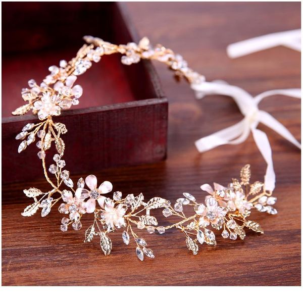 trendy bridal flower wedding headband gold leaf rhinestone bride headpiece crystal women hairband wedding hair acc qylgmh, Silver
trendy bridal flower wedding headband gold leaf rhinestone bride headpiece crystal women hairband wedding hair acc qylgmh, Silver