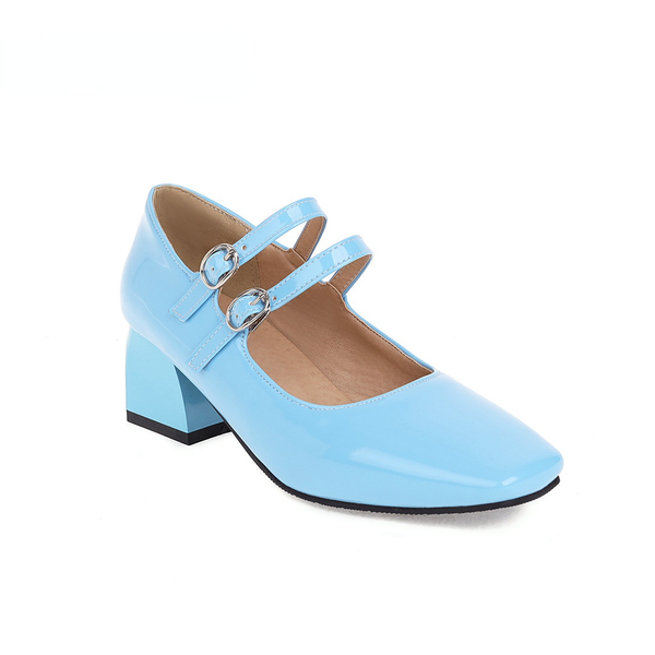 women's shoes 2021 fashion ol pump heels ladies dress shoes for student square heel patent leather lolita plus size 44 45 46, Black
women's shoes 2021 fashion ol pump heels ladies dress shoes for student square heel patent leather lolita plus size 44 45 46, Black