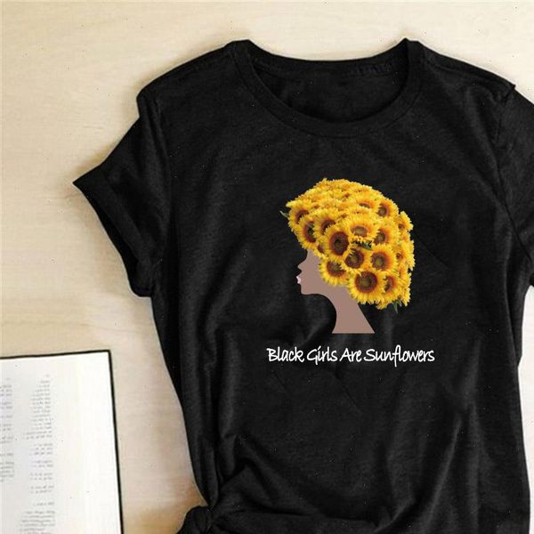 black girls are sunflowers print women t shirt girl hair graphic tee funny femme t shirts short sleeve harajuku mujer camisetas, White
black girls are sunflowers print women t shirt girl hair graphic tee funny femme t shirts short sleeve harajuku mujer camisetas, White