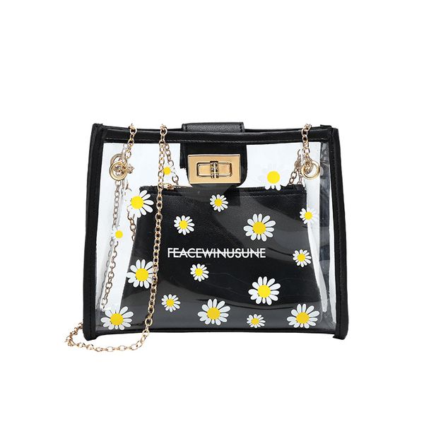 2021 women mini shoulder bag causal famous design transparent fashion messenger crossbody chain phone bag daisy lady handbag, Red;black
2021 women mini shoulder bag causal famous design transparent fashion messenger crossbody chain phone bag daisy lady handbag, Red;black