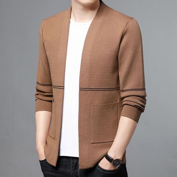 men's sweaters autumn solid color sweater men knit cardigan long sleeve slim fit knitted jacket business casual sweatercoat 202, White;black
men's sweaters autumn solid color sweater men knit cardigan long sleeve slim fit knitted jacket business casual sweatercoat 202, White;black
