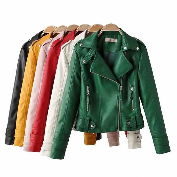 black pu leather green jacket women motorcycle biker moto vintage pink white red coat fall 2021 korean
black pu leather green jacket women motorcycle biker moto vintage pink white red coat fall 2021 korean
