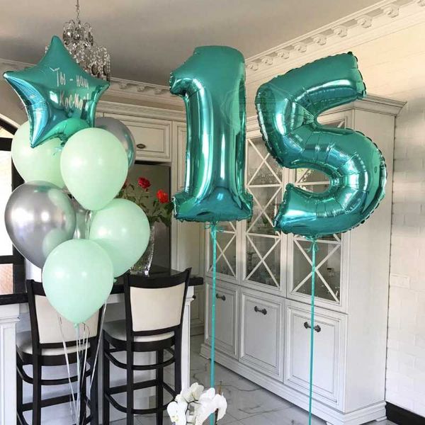 2pcs 32inch tiffany blue balloon banner 18 21 30 40 50 60 birthday party decoration birthday letter number foil balloons
2pcs 32inch tiffany blue balloon banner 18 21 30 40 50 60 birthday party decoration birthday letter number foil balloons